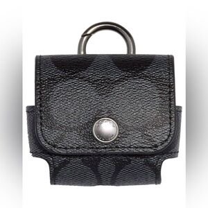Coach Earbud Case in Signature Canvas